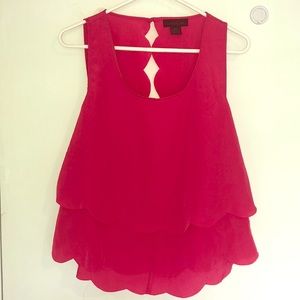 Material Girl Hot Pink Blouse